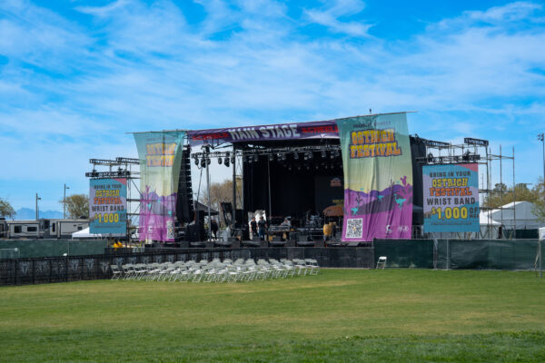 Main Stage of the Chandler Arizona Ostrich Festival.